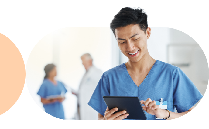 viewing records on tablet
